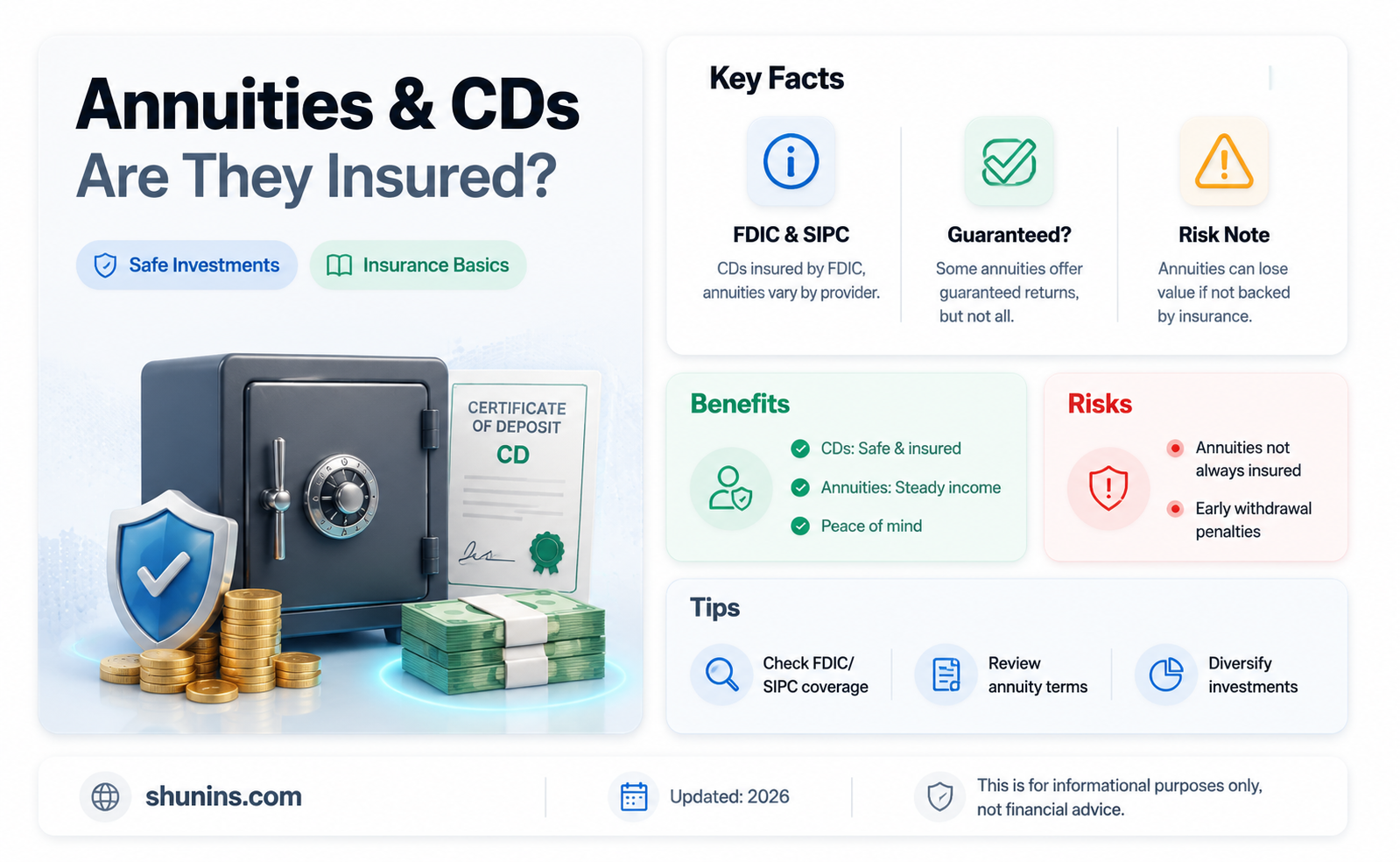 are annuities cds federally insured