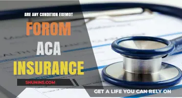 ACA Insurance: What Conditions Are Exempt?