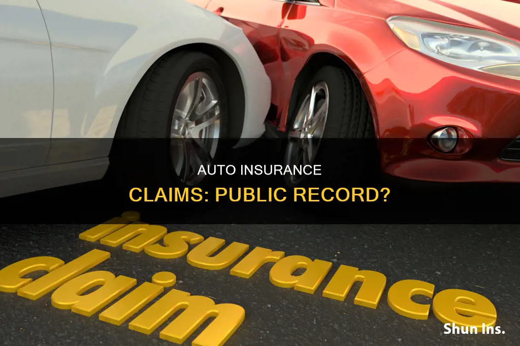 are auto insurance claims not involving police public record