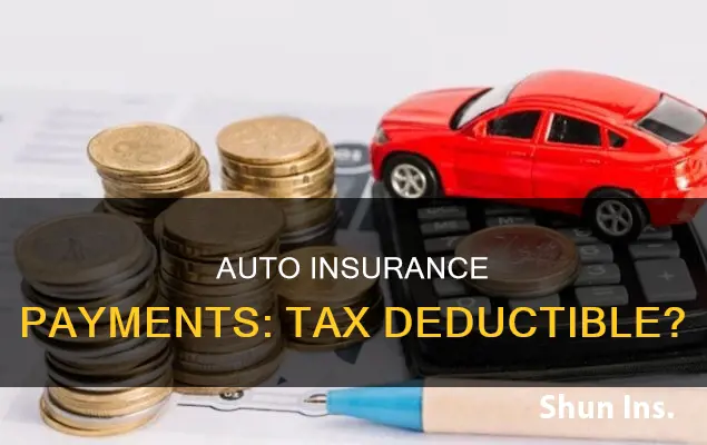 are auto insurance payments tax deductible