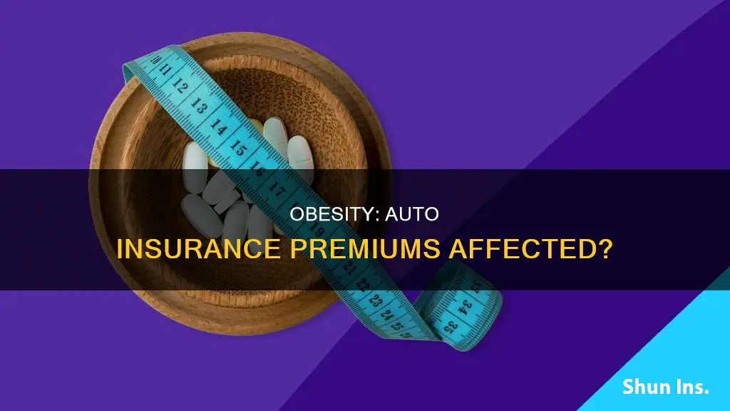 are auto insurance premiums affected by obesity