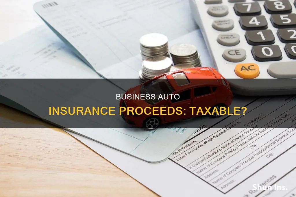 are auto insurance proceeds taxable to a business