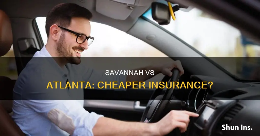 are auto insurance rates cheaper in savannah than atlanta