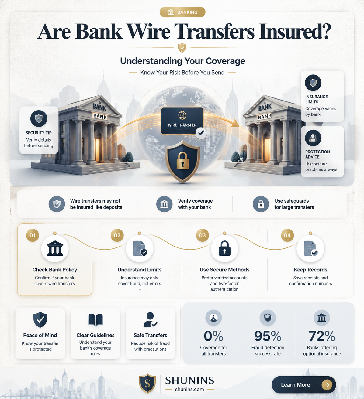 are bank wire transfers insured