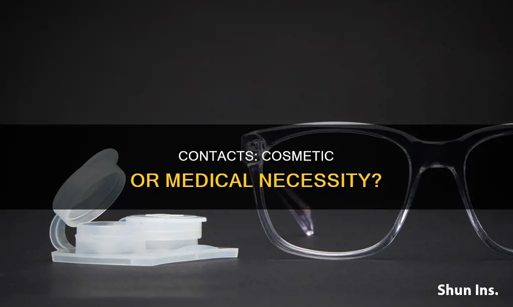 are contacts considered cosmetic through insurance