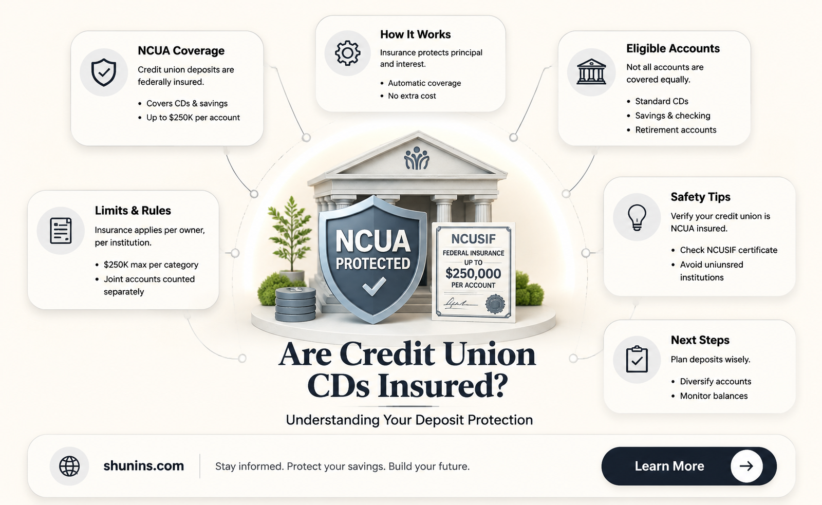 are cds at credit unions insured