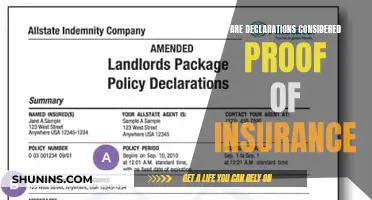 Insurance Declarations: Proof or Not?