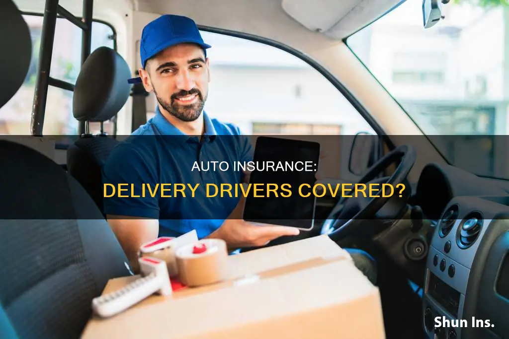 are delivery drivers on employers auto insurance