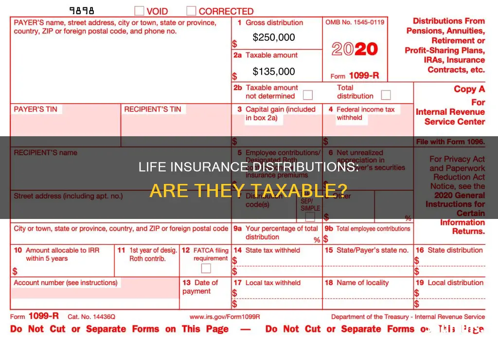 are distributions from life insurance taxable