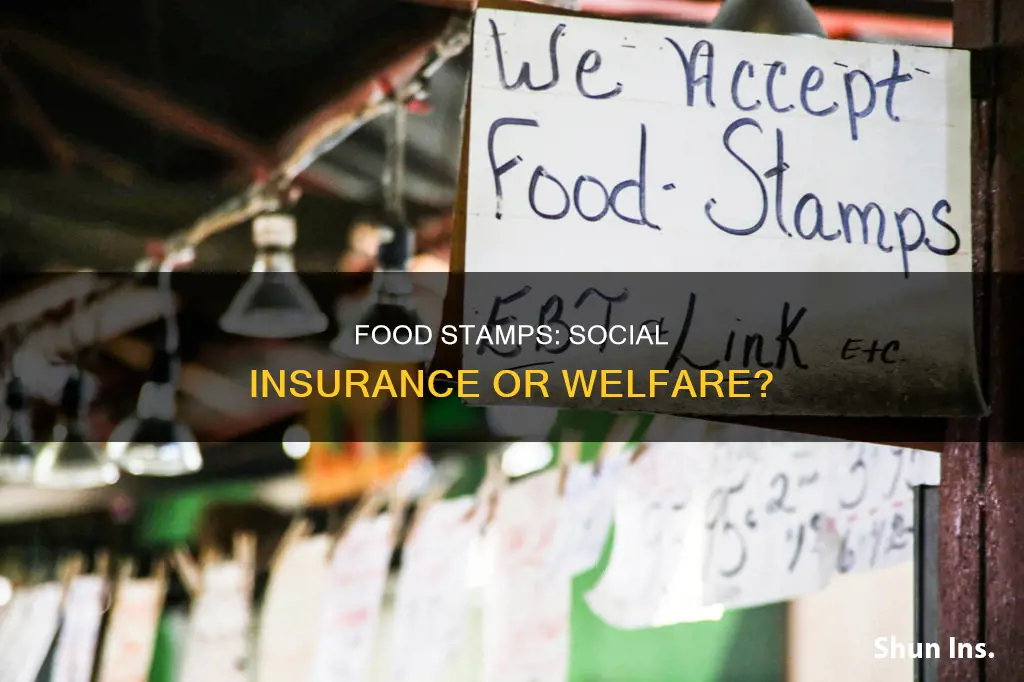 are food stamps considered social insurance