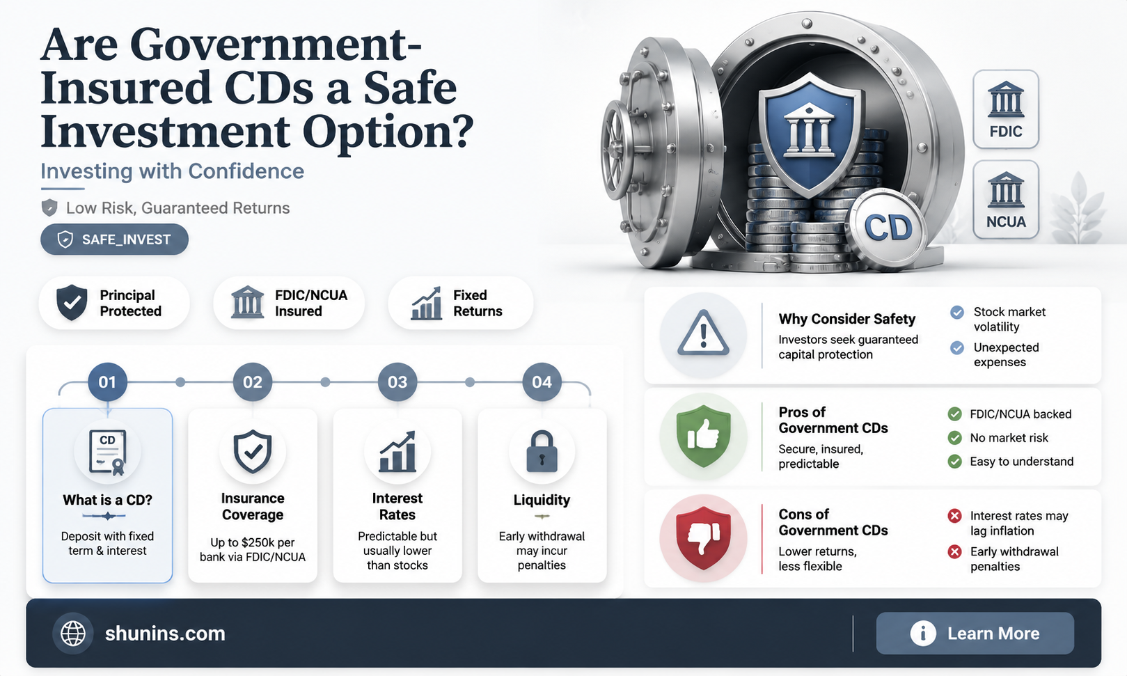 are cd insure by the governement