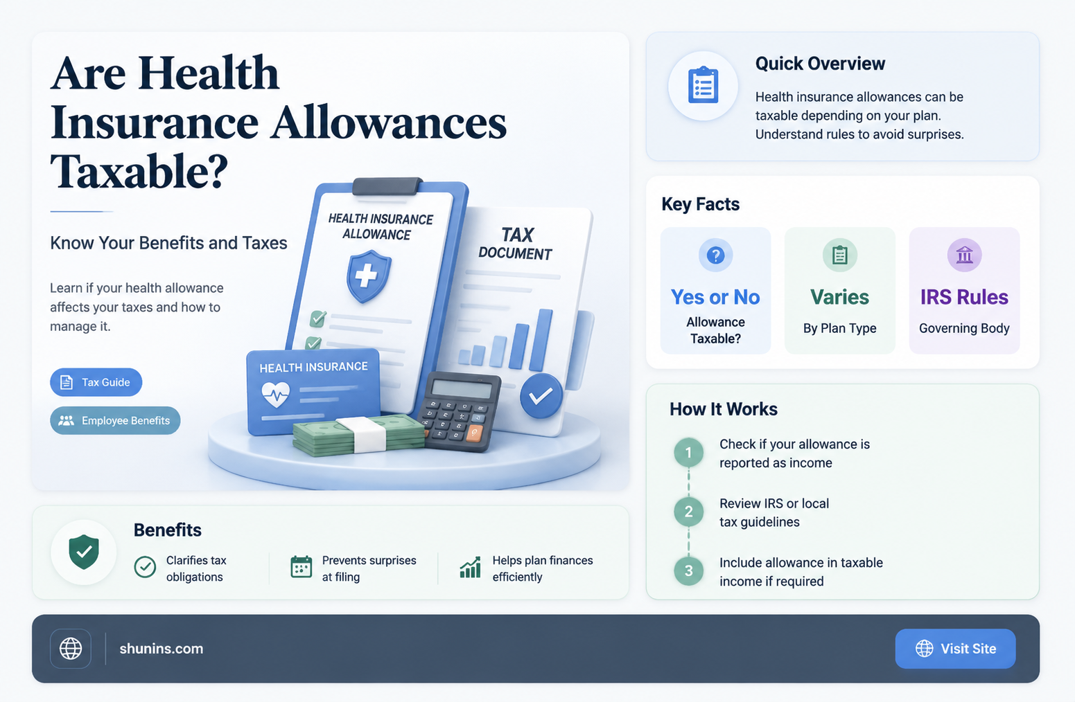 are health insurance allowances taxable