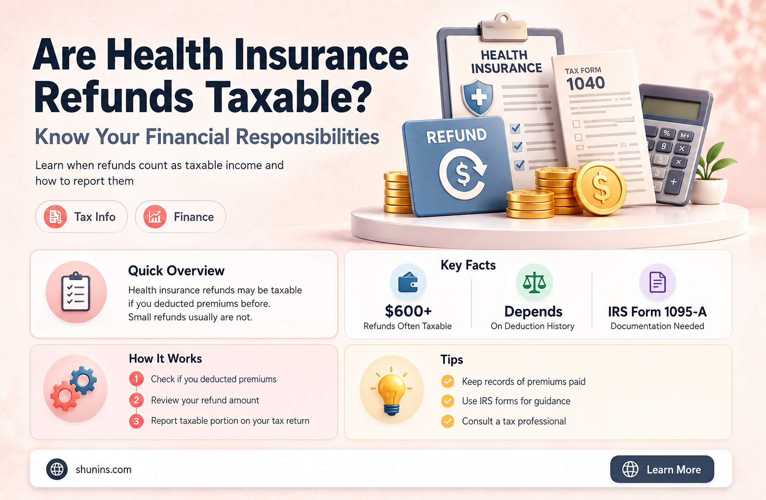 are health insurance refunds taxable