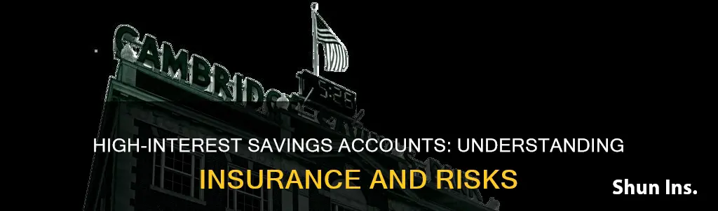 are high interest savings accounts insured