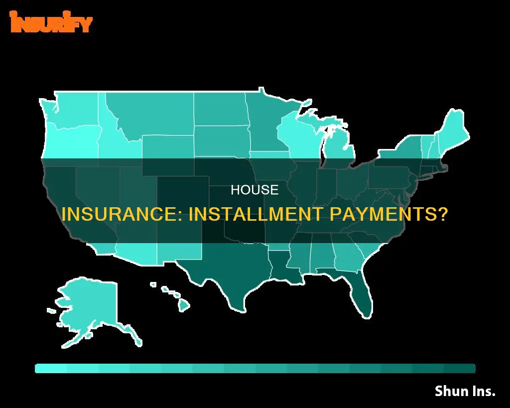 are house insurance payments usually made in installments