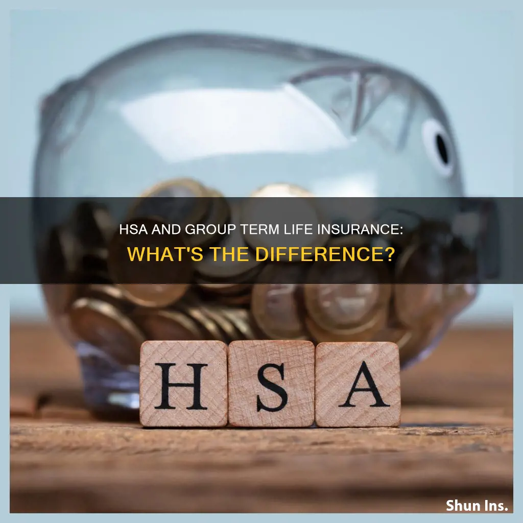 are hsa and group term life insurance the same thing