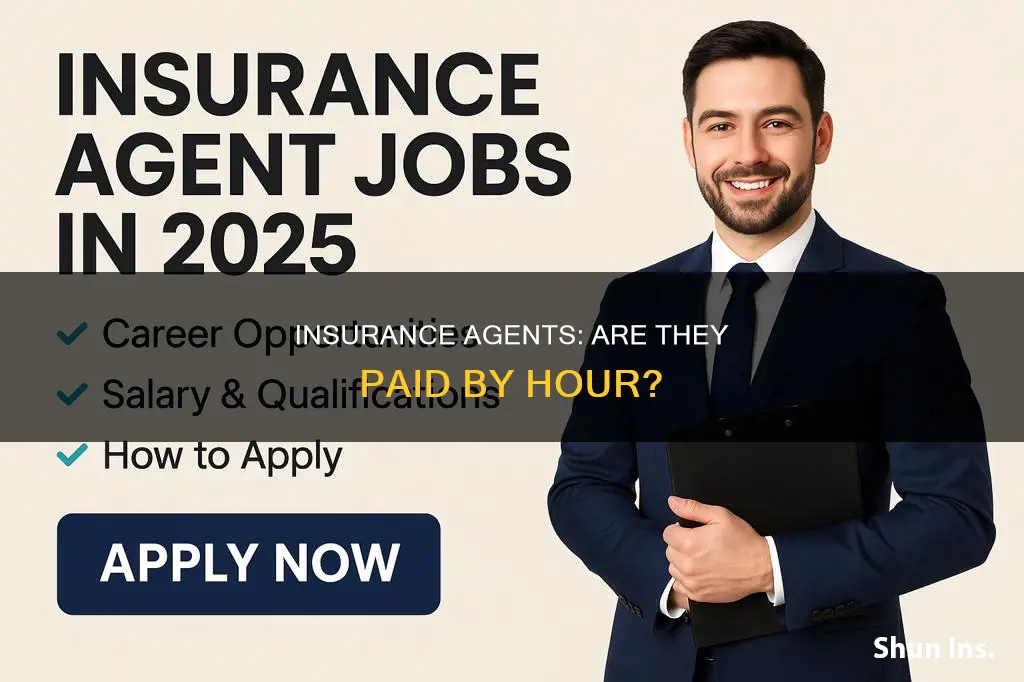 are insurance agents paid hourly