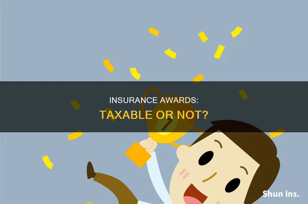 are insurance awards taxable