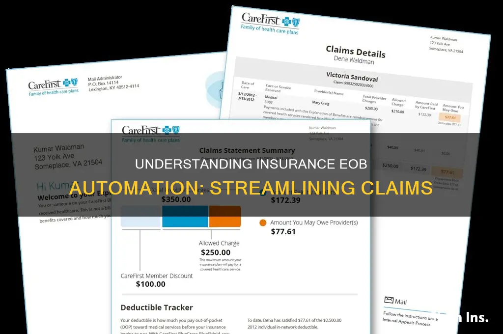 are insurance eob automatics