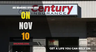 Insurance Offices: Are They Open on November 10?