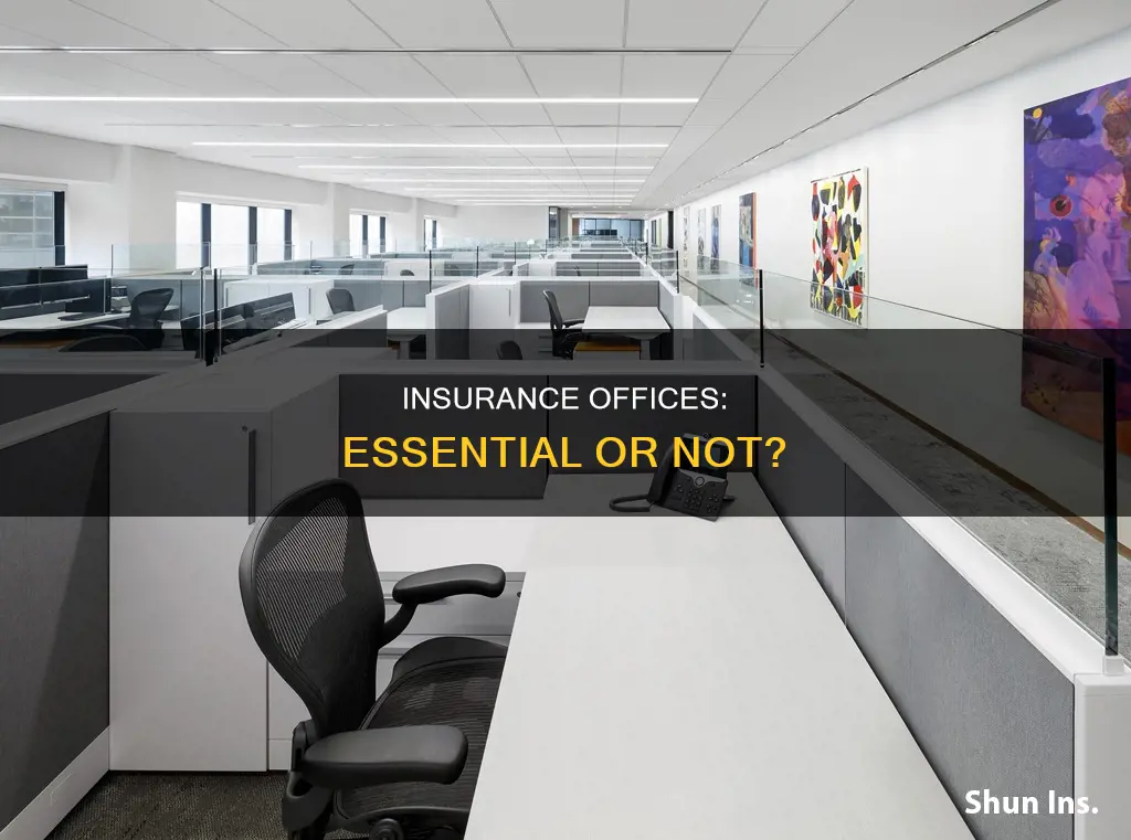 are insurance offices considered essential