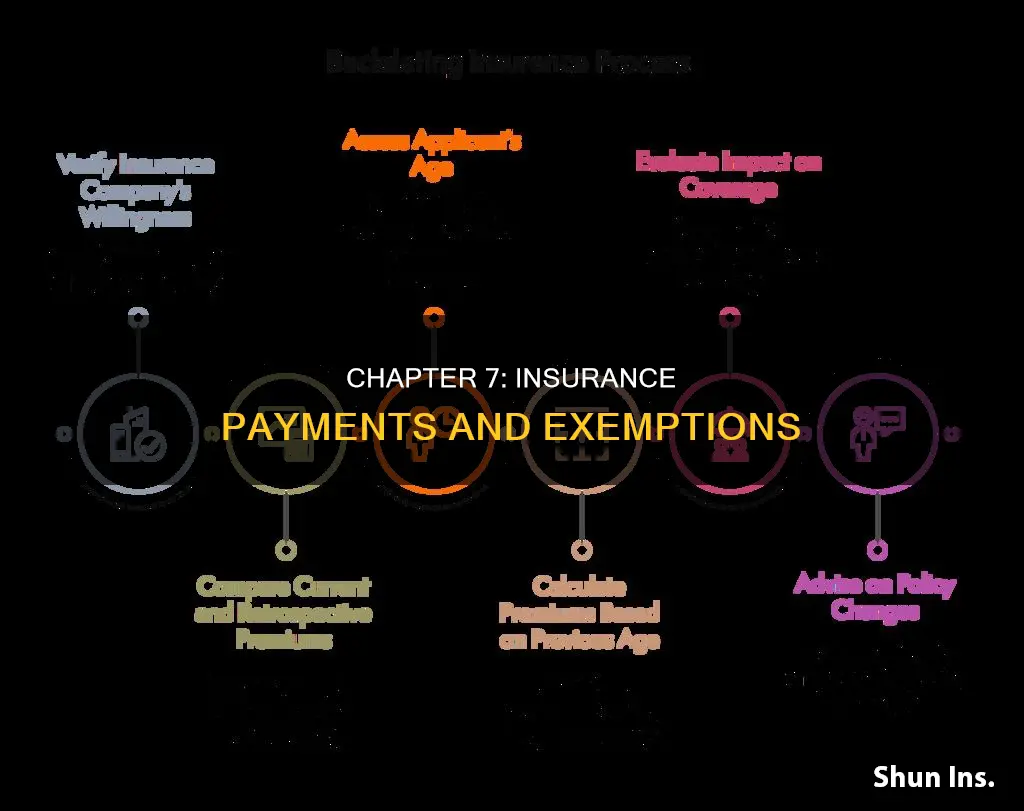 are insurance payment exempt while in chapter 7
