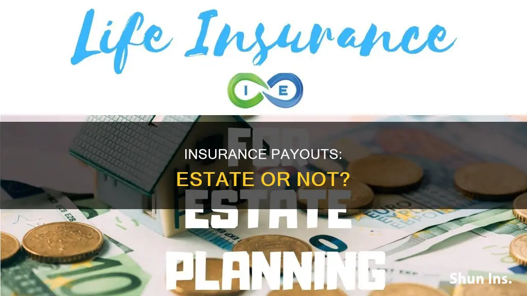 are insurance payments considered part of the estate