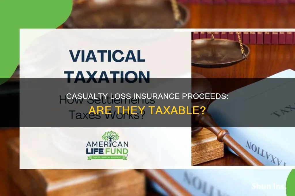 are insurance proceeds for casualty loss taxable