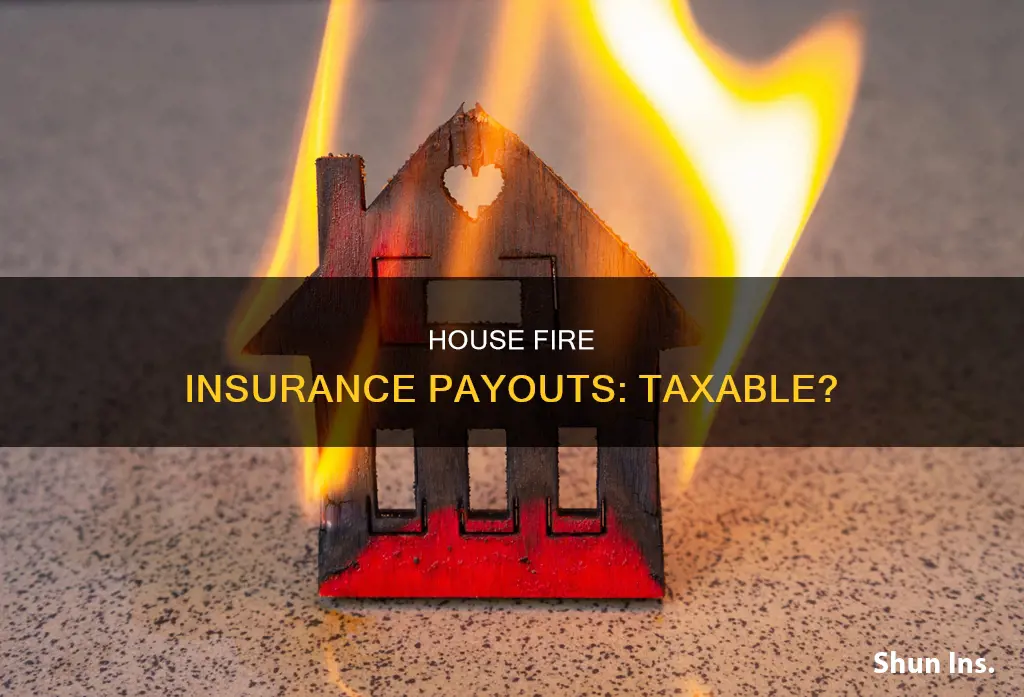 are insurance proceeds from house fire taxable