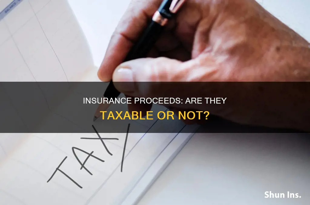 are insurance proceeds taxabe