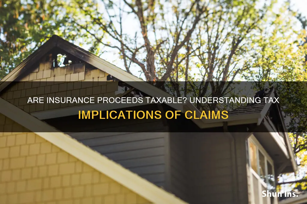 are insurance proceeds taxable