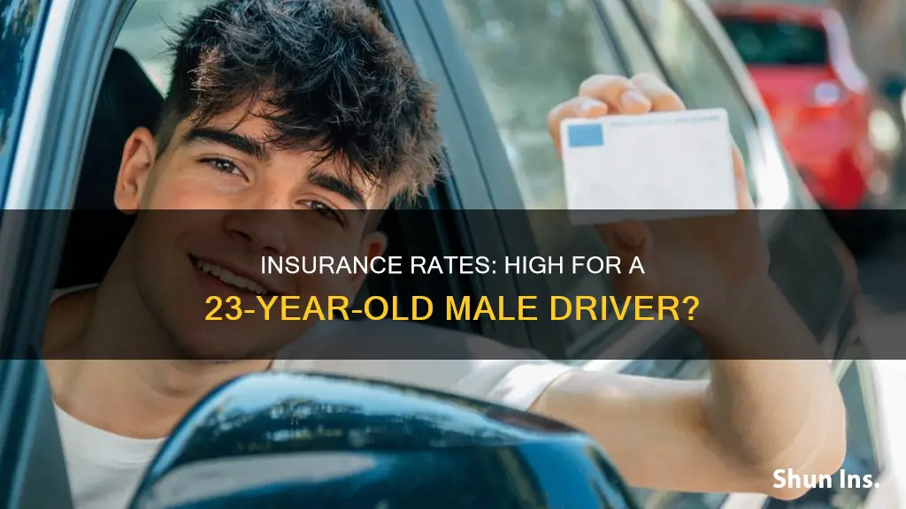 are insurance rates high 23 year old driver male