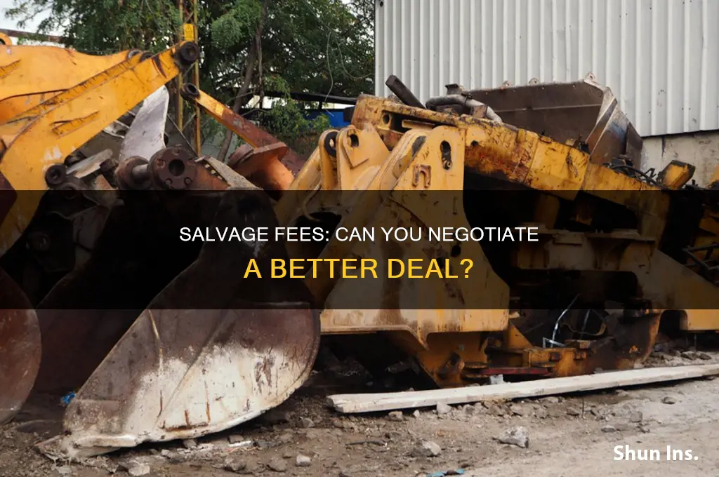 are insurance salvage fees negotiable