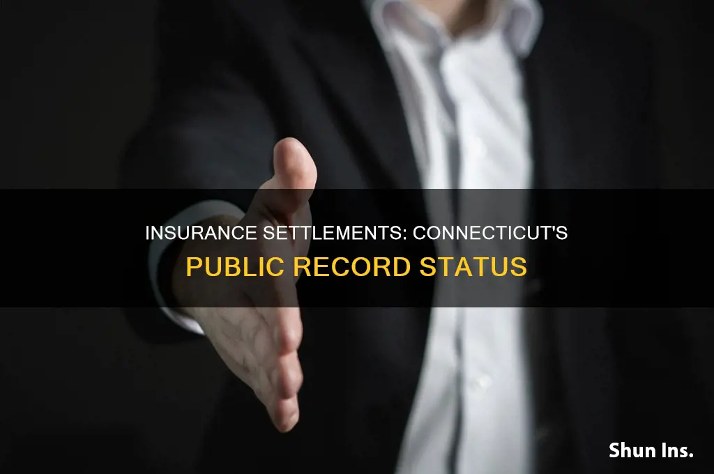 are insurance settlements public record in connecticut