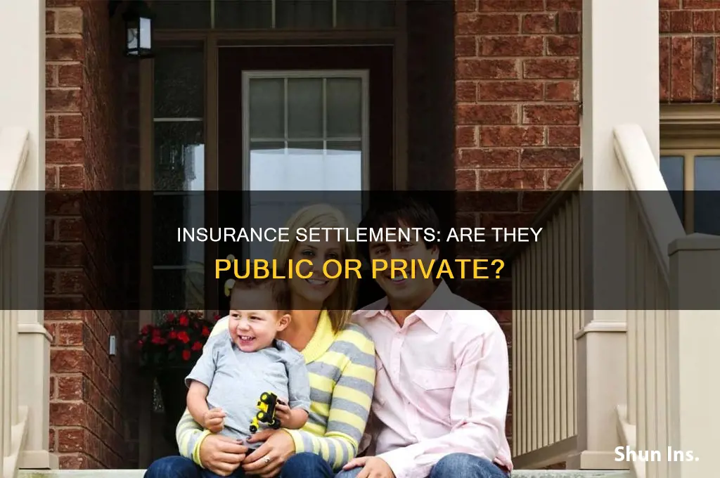 are insurance settlements public record