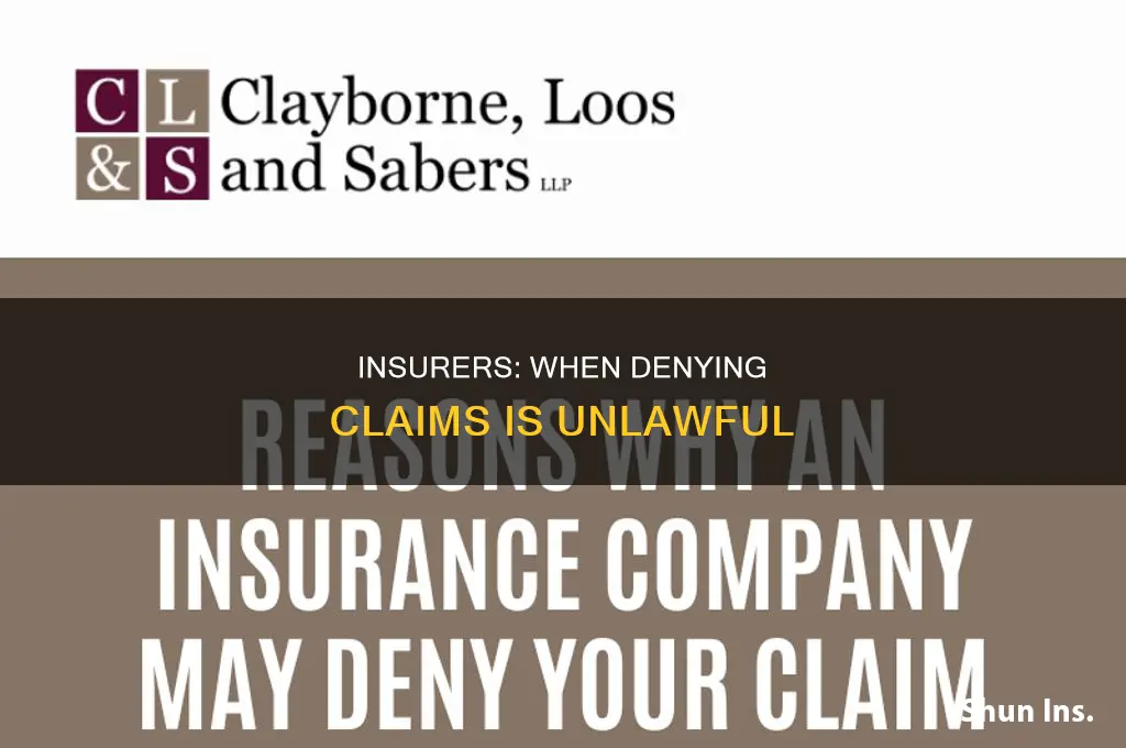 are insurances allowed to deny