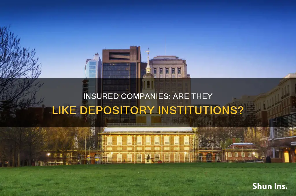 are insured compnaies depository institutions