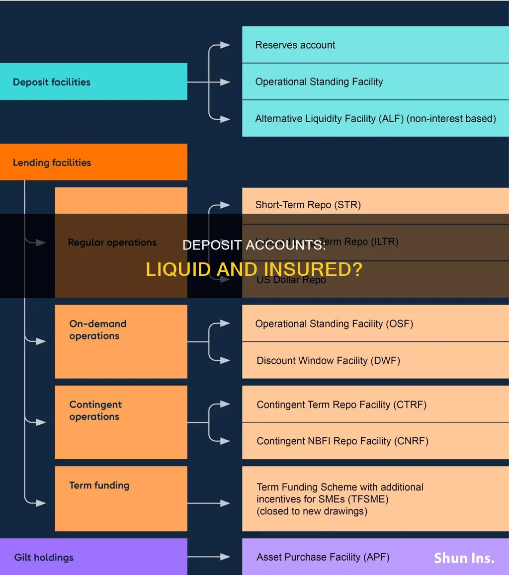 are insured deposit accounts liquid