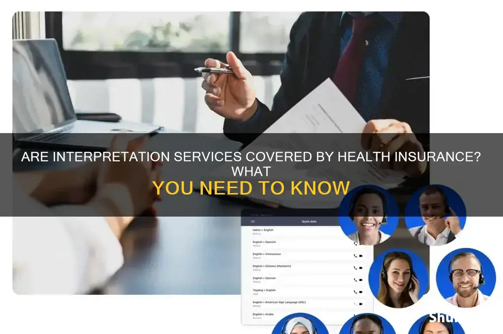 are interpretation services reimburseable by health insurance