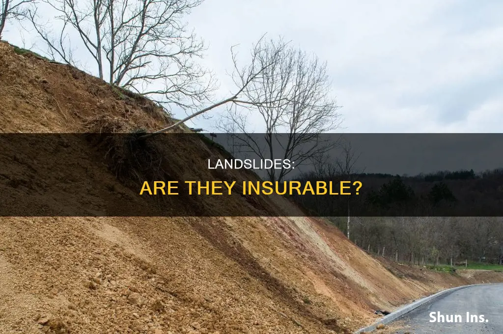 are landslides insurable