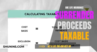 Life Insurance Surrender: Taxable Proceeds?