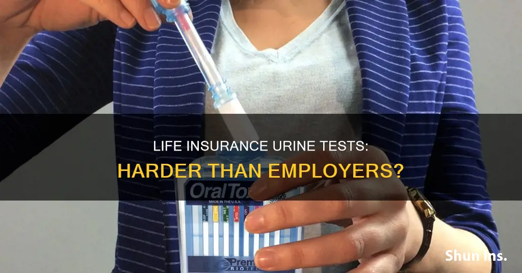 are life insurance urine tests harder than employer