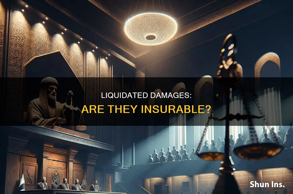 are liquidated damages insurable