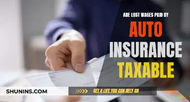 Lost Wages and Auto Insurance Tax