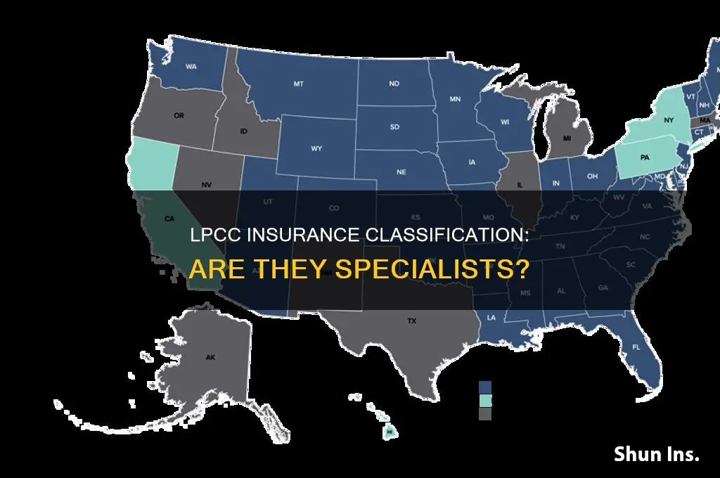 are lpcc classified as specialists by insurance