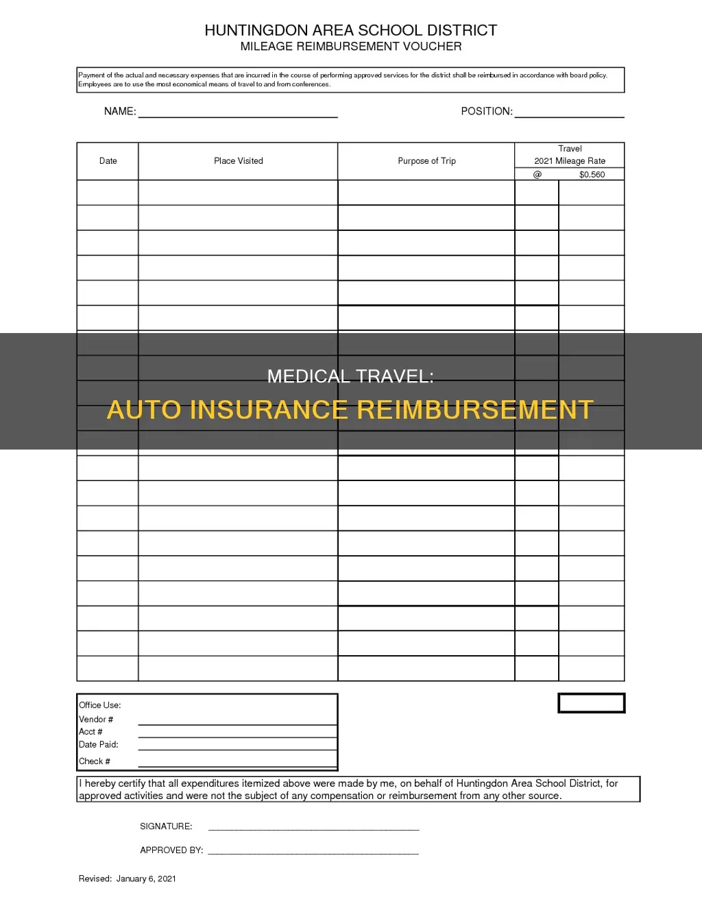 are medical mileage reimburseable by auto insurance