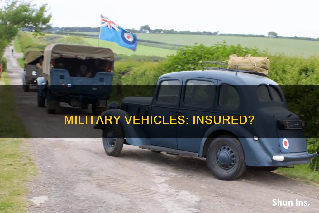 are military vehicles insured