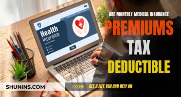 Medical Insurance Premiums: Tax-Deductible Monthly Expenses?