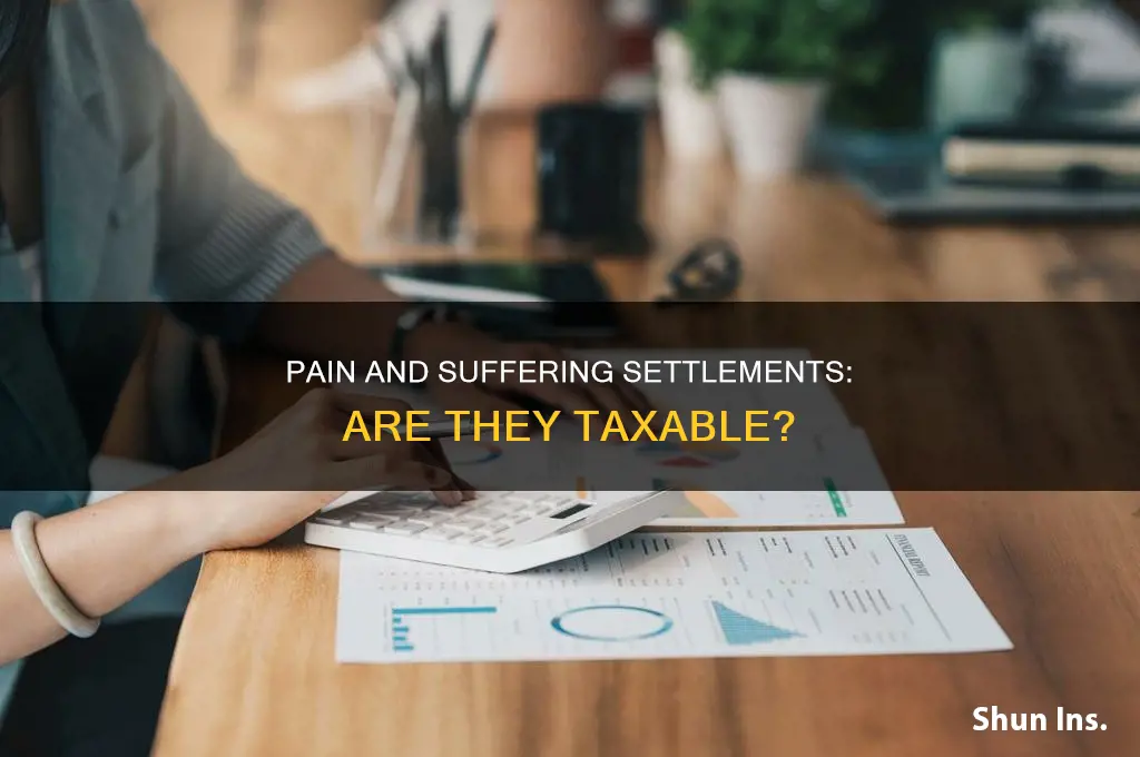 are pain and suffering insurance settlements taxable
