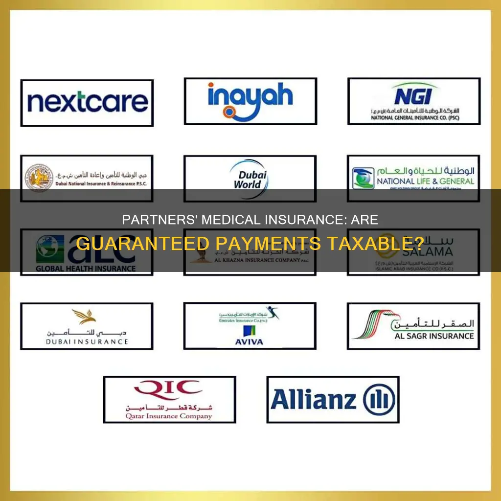 are partners medical insurance guaranteed payments subject to se tax